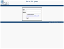 Tablet Screenshot of brmssecuremail.com